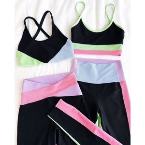 ISO Beach Riot Norah Top & Colorblock Leggings